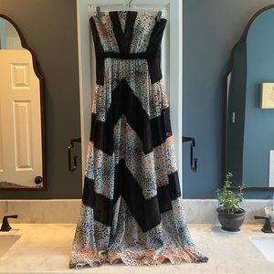 BCBG Strapless Maxi Dress